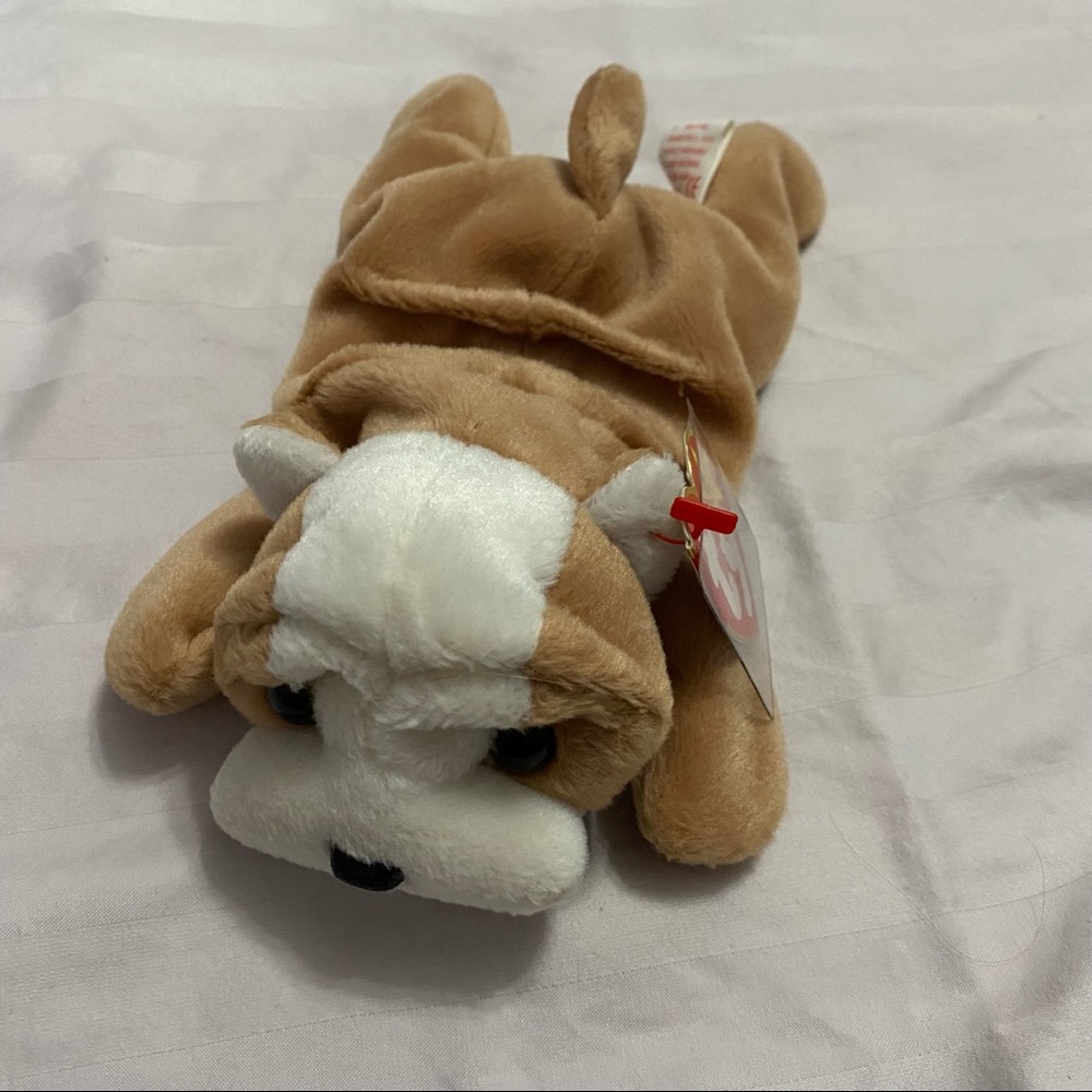 Wrinkles TY beanie baby dog